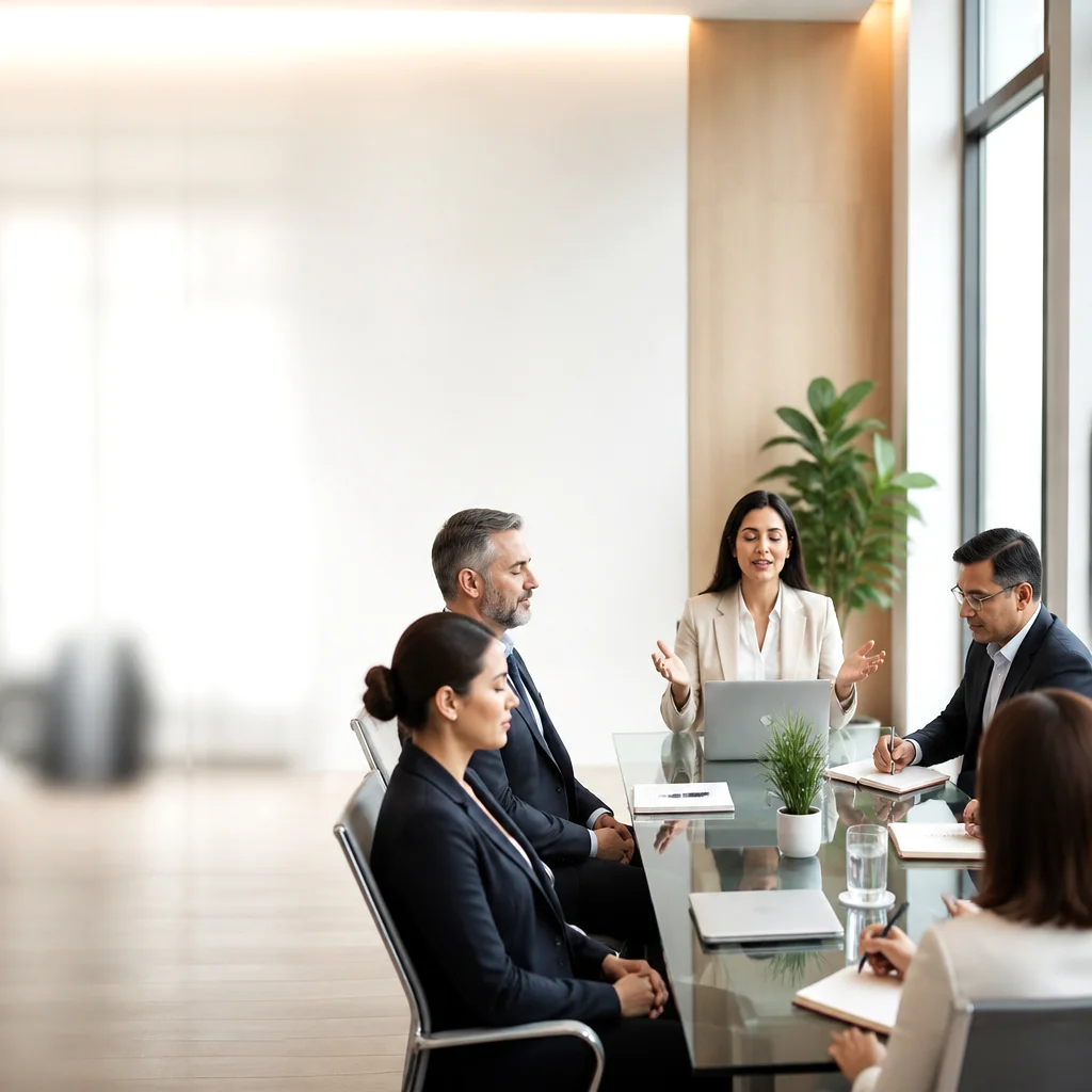 Gruppendiskussion während eines Leadership-Kurses